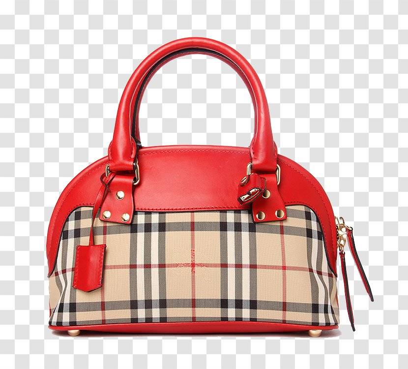 Burberry Tote Bag Handbag Messenger - Red Fashion Handbags Transparent PNG