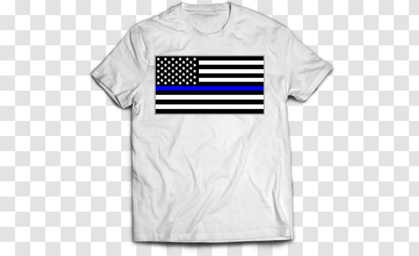 T-shirt United States Space Force Clothing - Active Shirt - Police Blue Line Transparent PNG