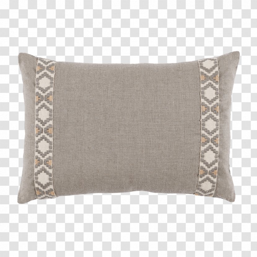 Throw Pillows Cushion Upholstery Linen - Textile - Twill Border Transparent PNG