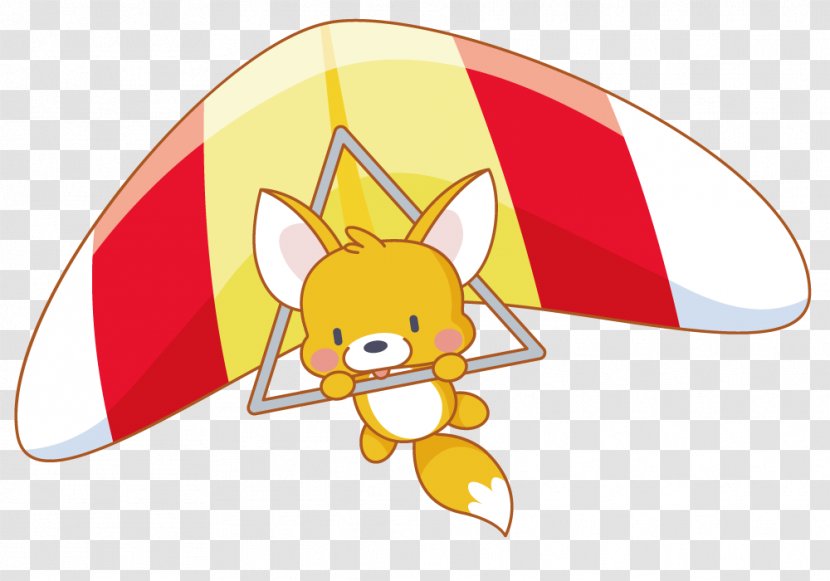 Cartoon Download Illustration - Fictional Character - Paragliding On Fox Transparent PNG