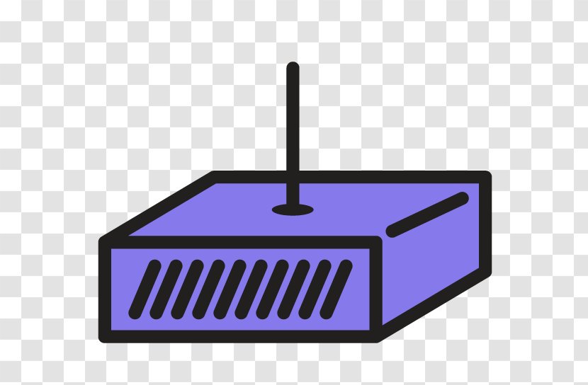 Wireless Router Line - Rectangle Transparent PNG