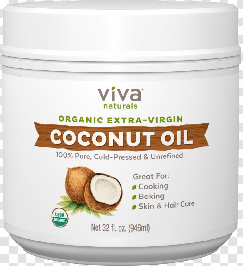 Viva Labs Organic Extra Virgin Coconut Oil Olive Transparent PNG