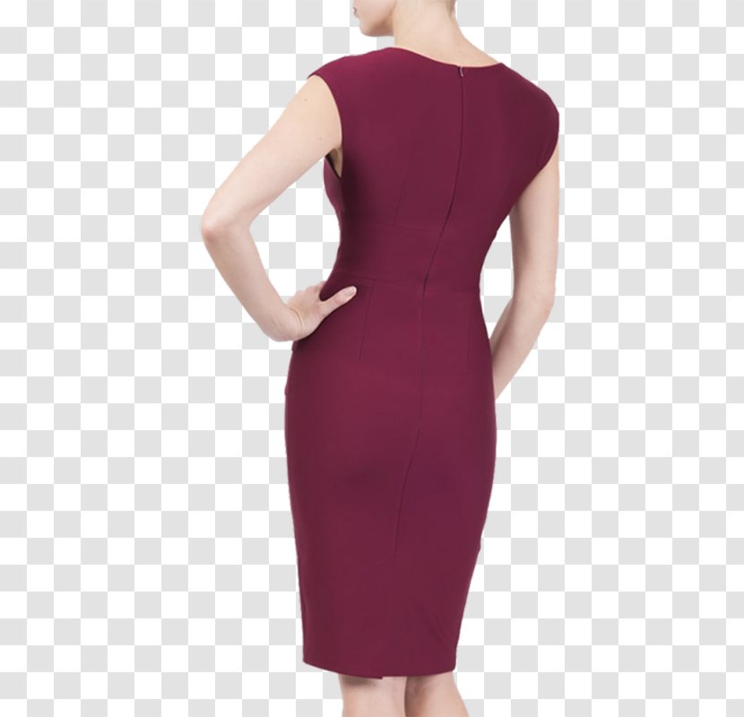 Dress Burgundy Shoulder Magenta Sleeveless Shirt - Sleeve Transparent PNG