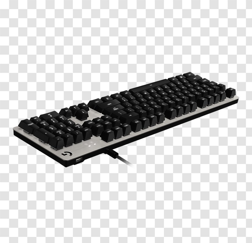 Computer Keyboard Logitech G413 Mechanical Backlit Gaming Wired - Rollover - Carbon Danish/Finnish/Norwegian/SwedishOthers Transparent PNG
