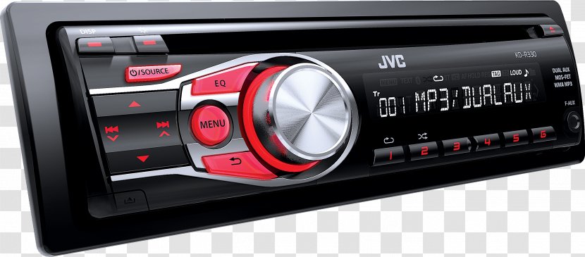 JVC KD R331E CD Receiver Vehicle Audio Head Unit Compact Disc - Stereo 2018 Transparent PNG