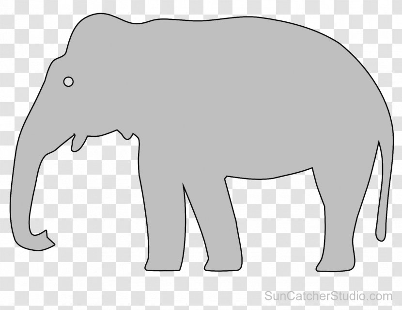 Indian Elephant African Cattle Wildlife Mammal - Snout - Motif Transparent PNG