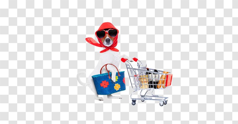 Dog Shopping Centre Cart - Puppy Transparent PNG