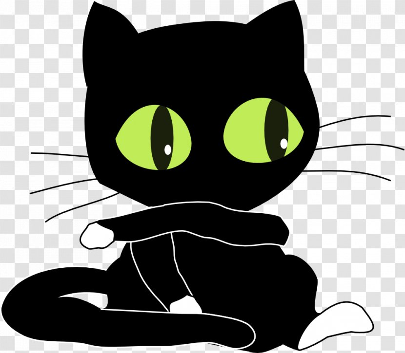 Black Cat Kitten Dog Clip Art - Watercolor - Images Transparent PNG