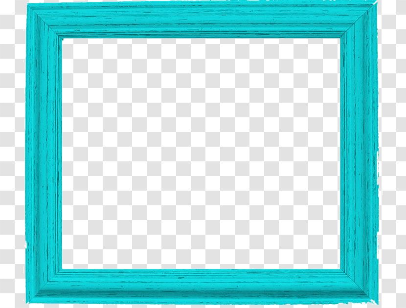 Square Area Text Picture Frame Pattern - Teal - Border Pic Transparent PNG