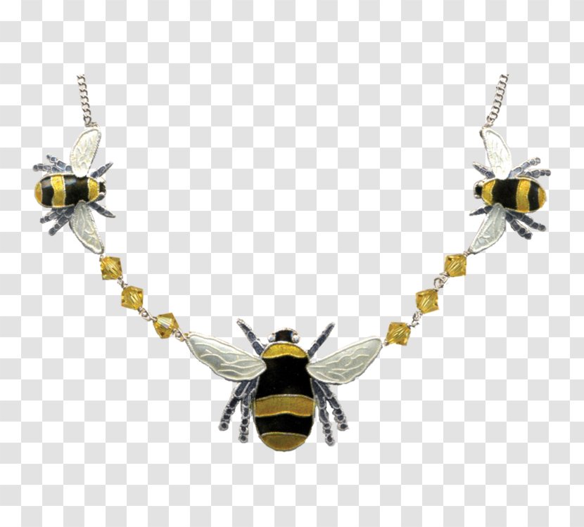 Bee Necklace Earring Jewellery Cloisonné - Frame - Mount Fuji Space Transparent PNG