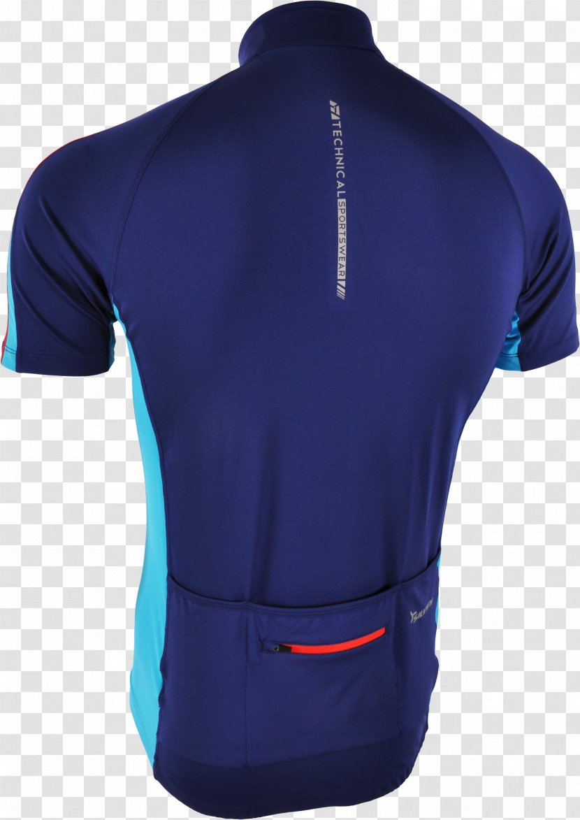 Tennis Polo Shoulder Sleeve Shirt Outerwear - Blue Transparent PNG