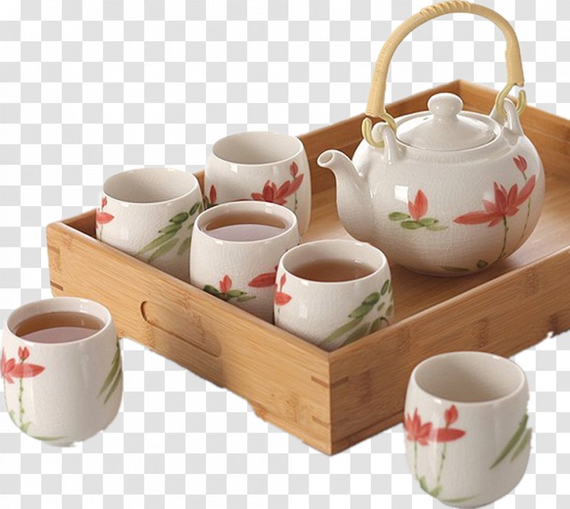 Green Tea Teaware Teapot - Serveware - Small Fresh Composition Transparent PNG