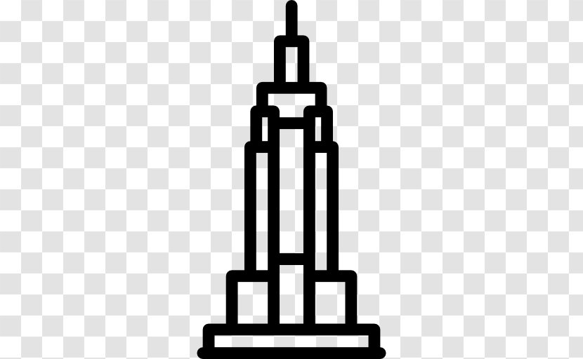 Empire State Building Willis Tower Petronas Towers - Black And White Transparent PNG
