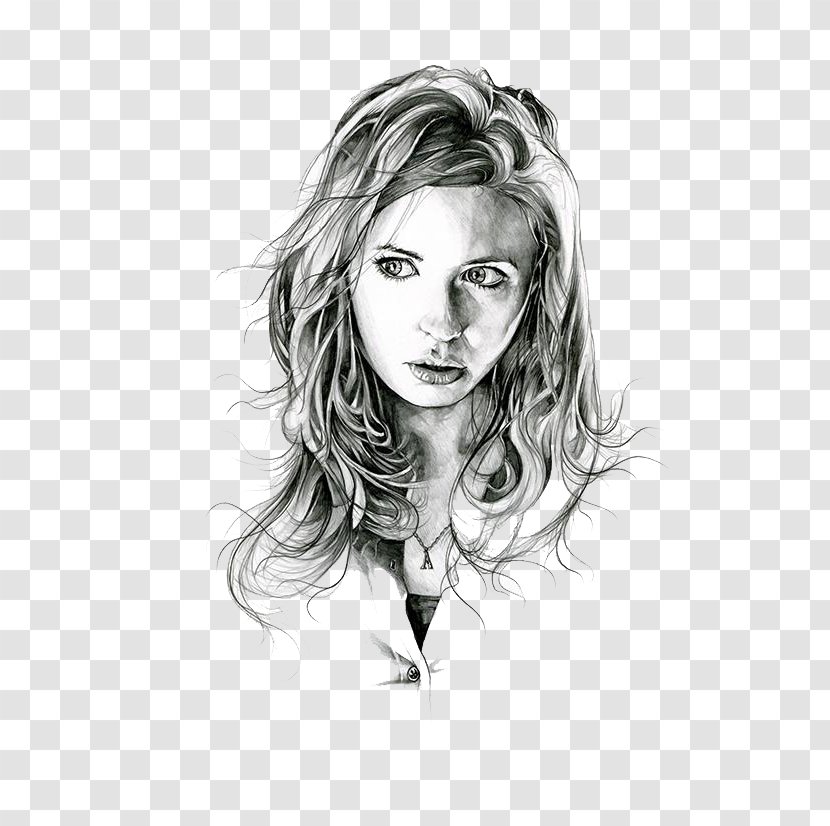Doctor Who Amy Pond Ninth Sixth - Silhouette - Hand Painted Sketches Of Beautiful Women Transparent PNG