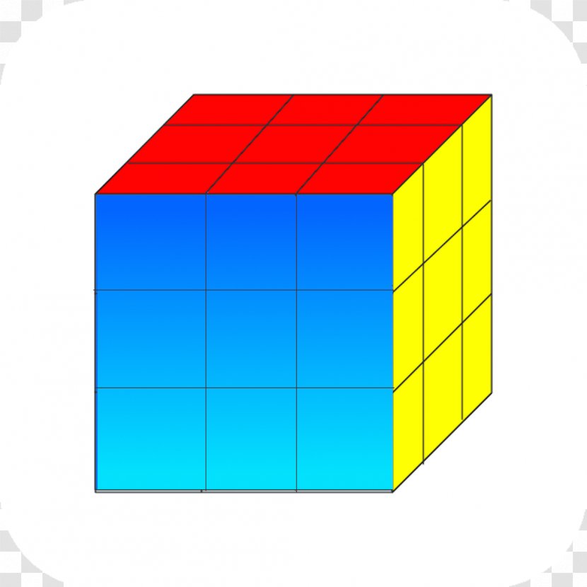Line Point Angle - Rectangle - Hand Painted Color Rubik's Cube Transparent PNG