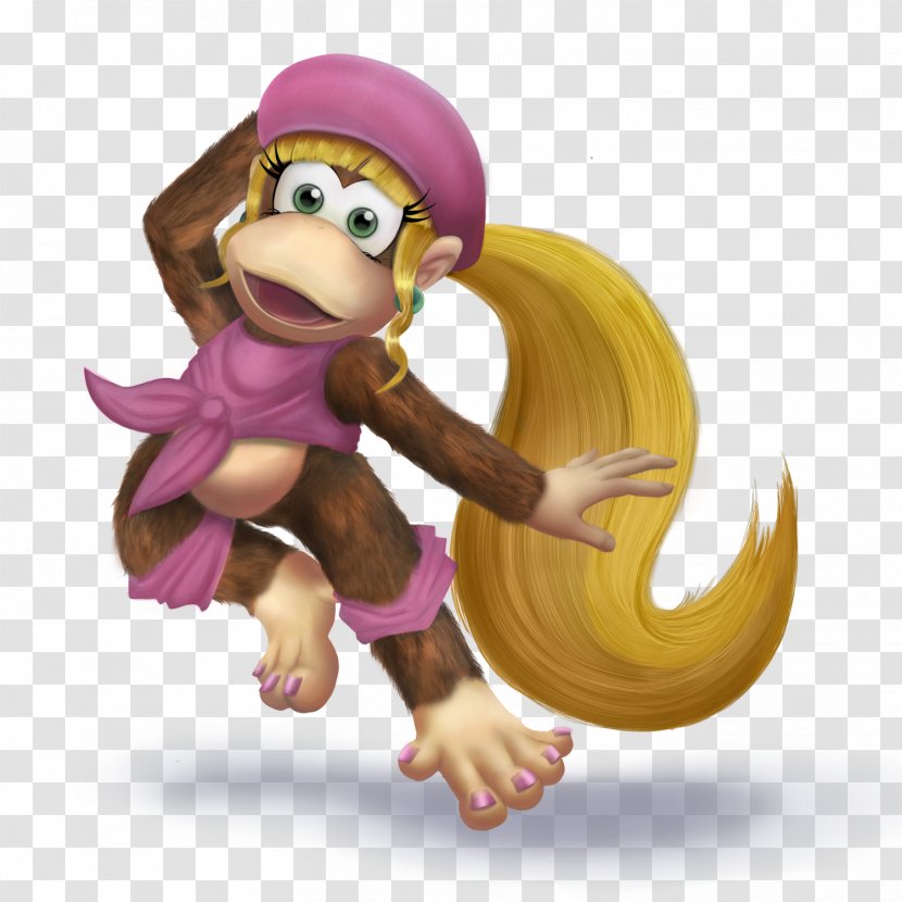 Donkey Kong Country 3: Dixie Kong's Double Trouble! 2: Diddy's Quest Super Smash Bros. For Nintendo 3DS And Wii U - Figurine Transparent PNG