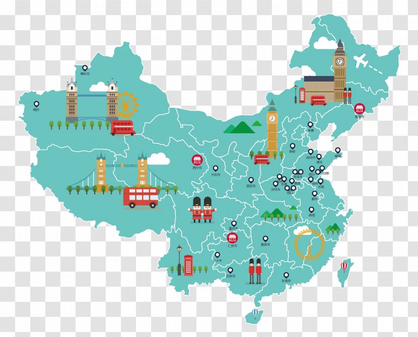 China Vector Graphics Royalty-free Map Stock Illustration - Asset Transparent PNG