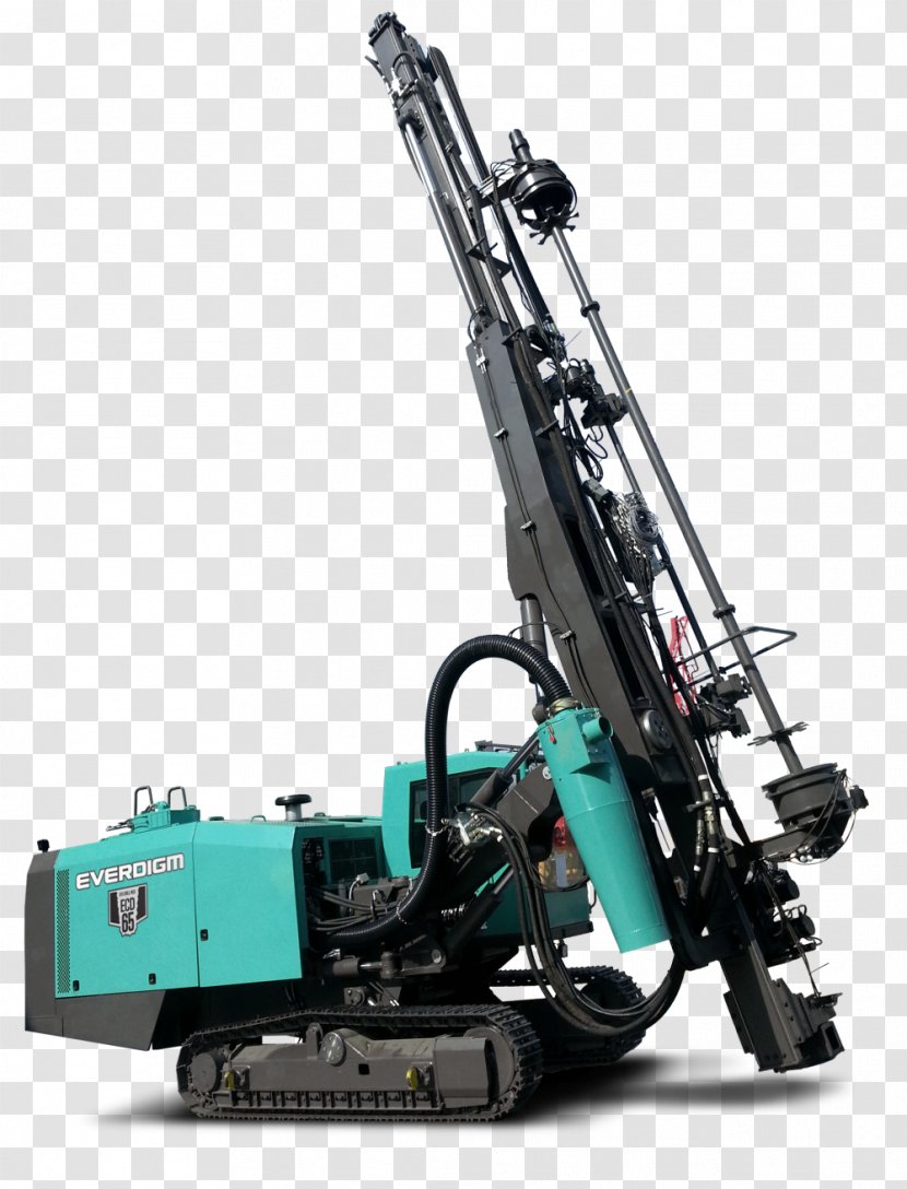 Down-the-hole Drill Drilling Machine Augers Crane Transparent PNG