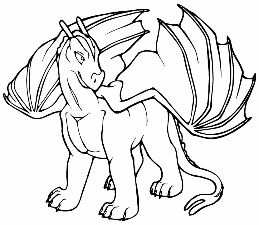 Coloring Book Chinese Dragon Child Fairy - Artwork - Pictures Transparent PNG