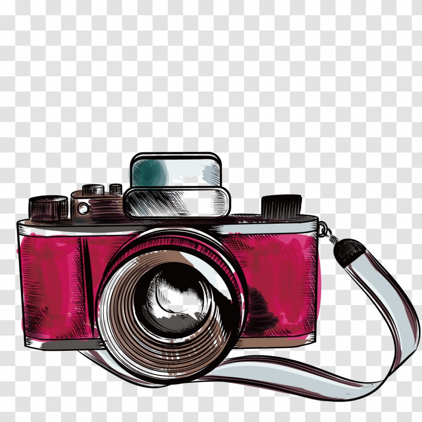 Camera Drawing Photography Illustration - Digital - Vector Old Transparent PNG
