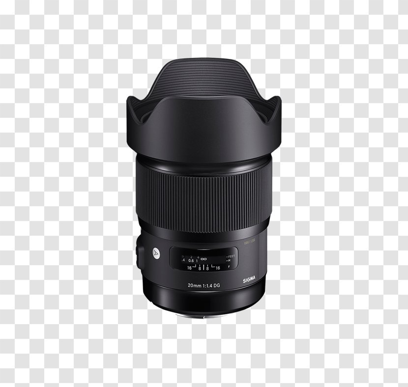 Sigma 20mm F1.4 DG HSM Art Wide-Angle F/1.4 30mm EX DC Lens Corporation Camera - Wideangle Transparent PNG