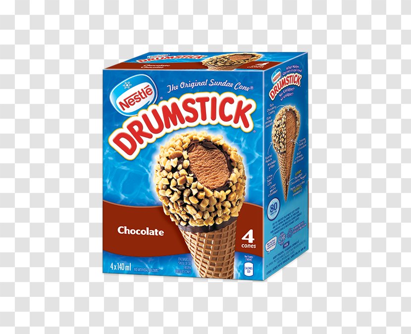 Chocolate Ice Cream Cones Smarties Brownie - Drumstick - Caramel Transparent PNG