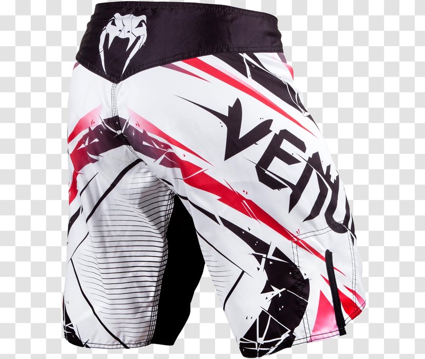 Venum Mixed Martial Arts Combat Sport Shorts Trunks - White Transparent PNG