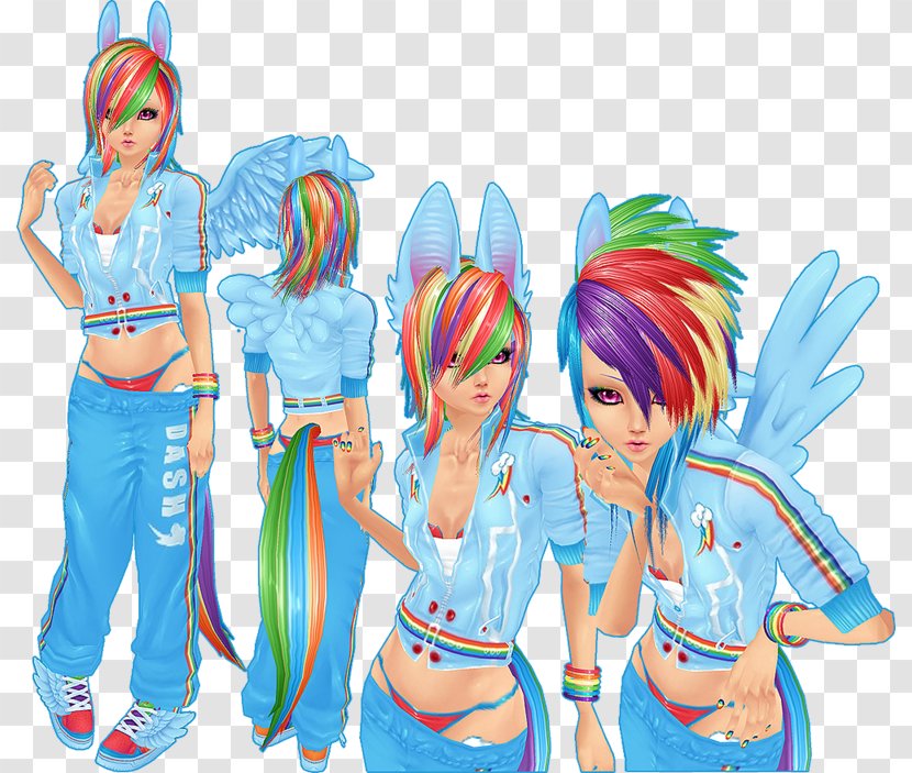 Rainbow Dash Rarity Cosplay My Little Pony - Cartoon - Carousel Transparent PNG