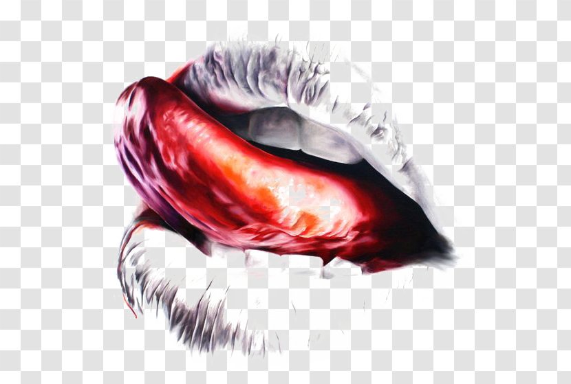 Artist Drawing Painting Illustration - Watercolor - Lips Transparent PNG