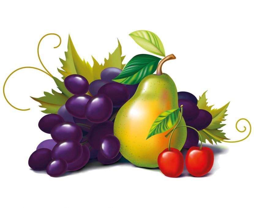 Grape Fruit Salad Food Asian Pear - Avocado Transparent PNG
