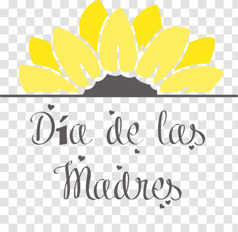 Flower Logo Calligraphy Petal Yellow Transparent PNG