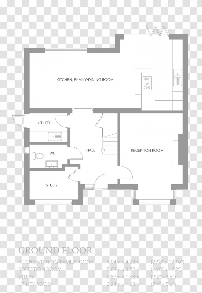 Floor Plan Brand Line - Ground Transparent PNG