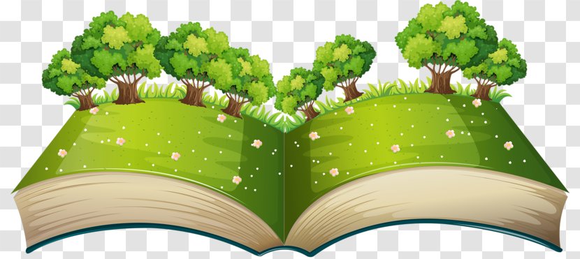 Pop-up Book Royalty-free Clip Art - Grass - Trees In Books Transparent PNG