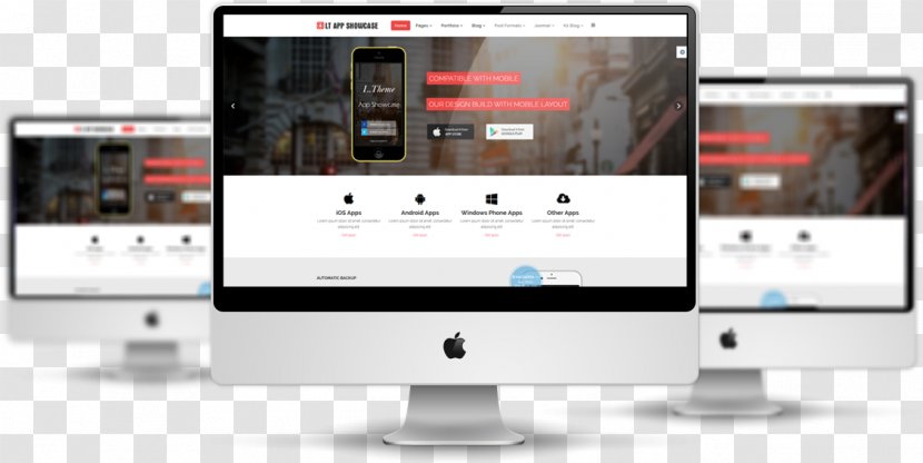Responsive Web Design Development Template System - Display Device - WordPress Transparent PNG