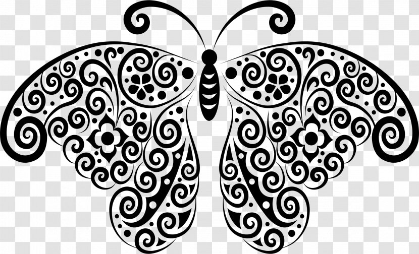 Butterfly Silhouette Clip Art - Artwork - Tribal Transparent PNG