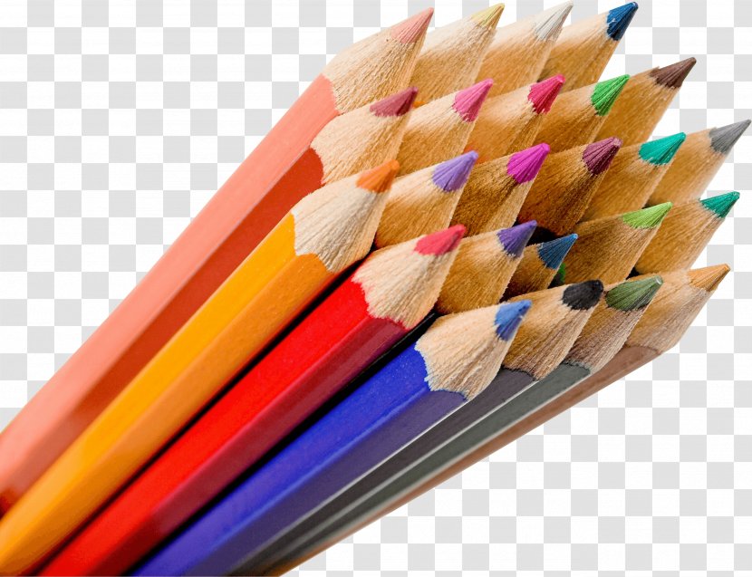 Colored Pencil Drawing - Mechanical - Colorful Pencils Image Transparent PNG