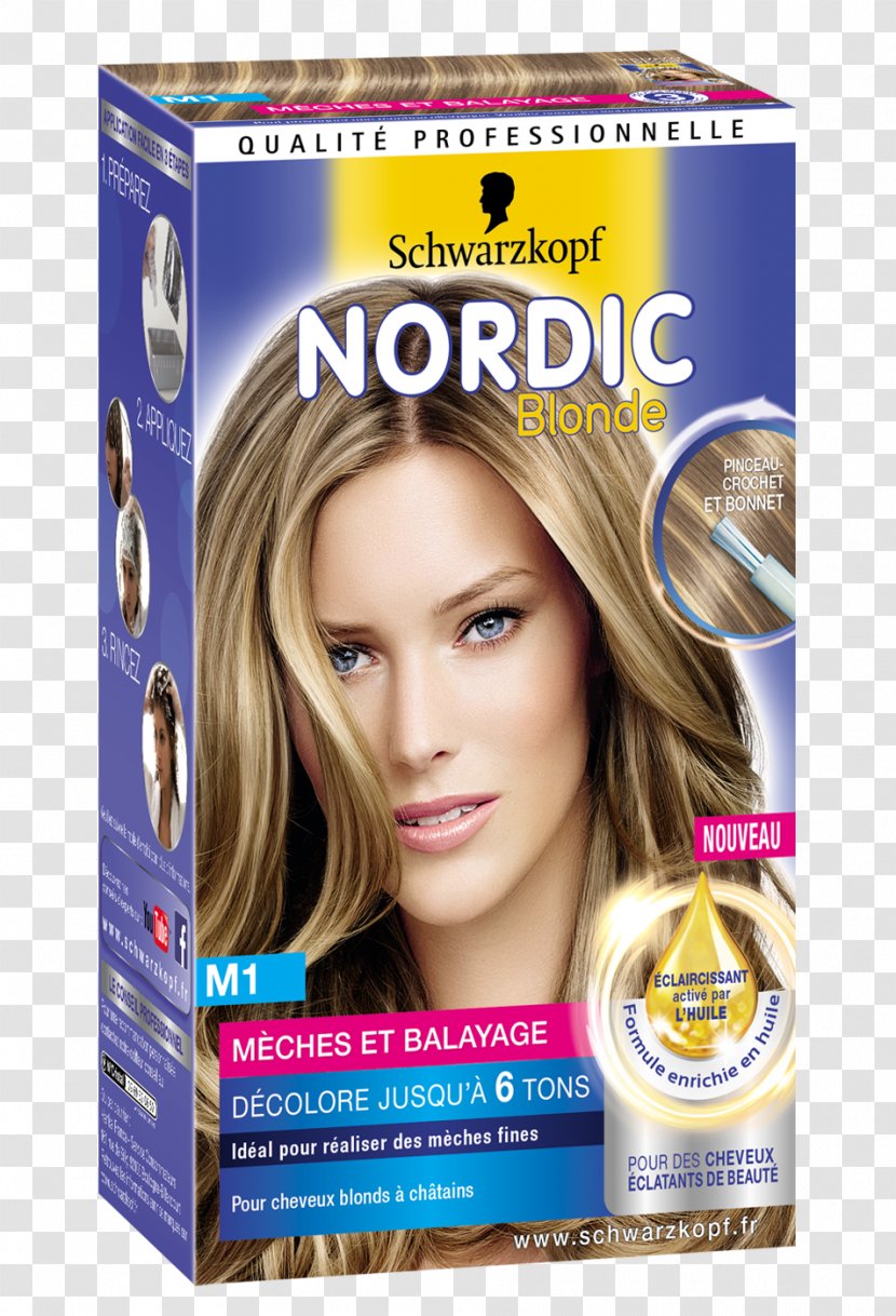 Hair Highlighting Schwarzkopf Blond Permanents & Straighteners Chestnut Transparent PNG