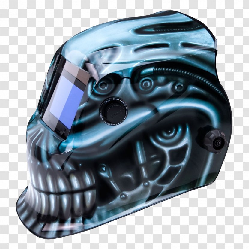 Welding Helmet Solar Power Lens - Protective Gear In Sports - Cold Skull Transparent PNG