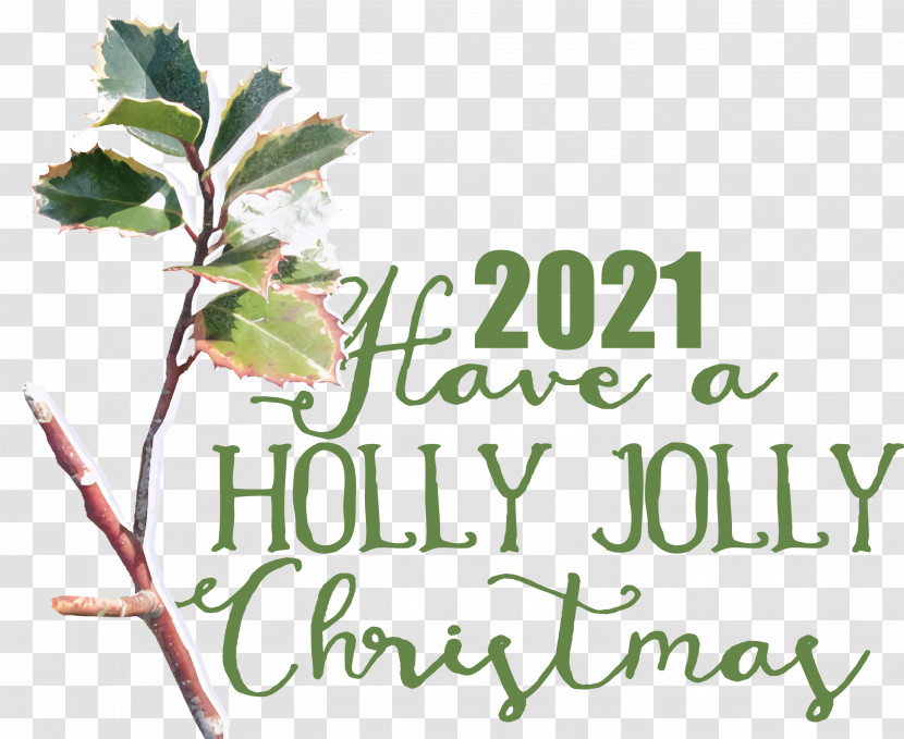 Holly Jolly Christmas Transparent PNG