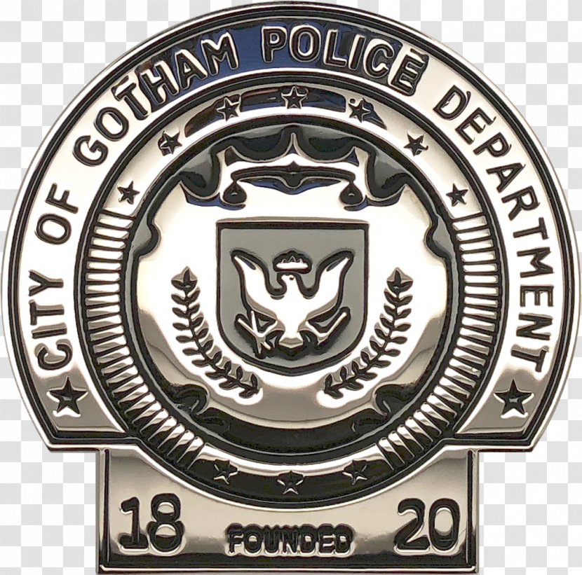 Badge Police Officer Gotham City Department Detective - Symbol Transparent PNG