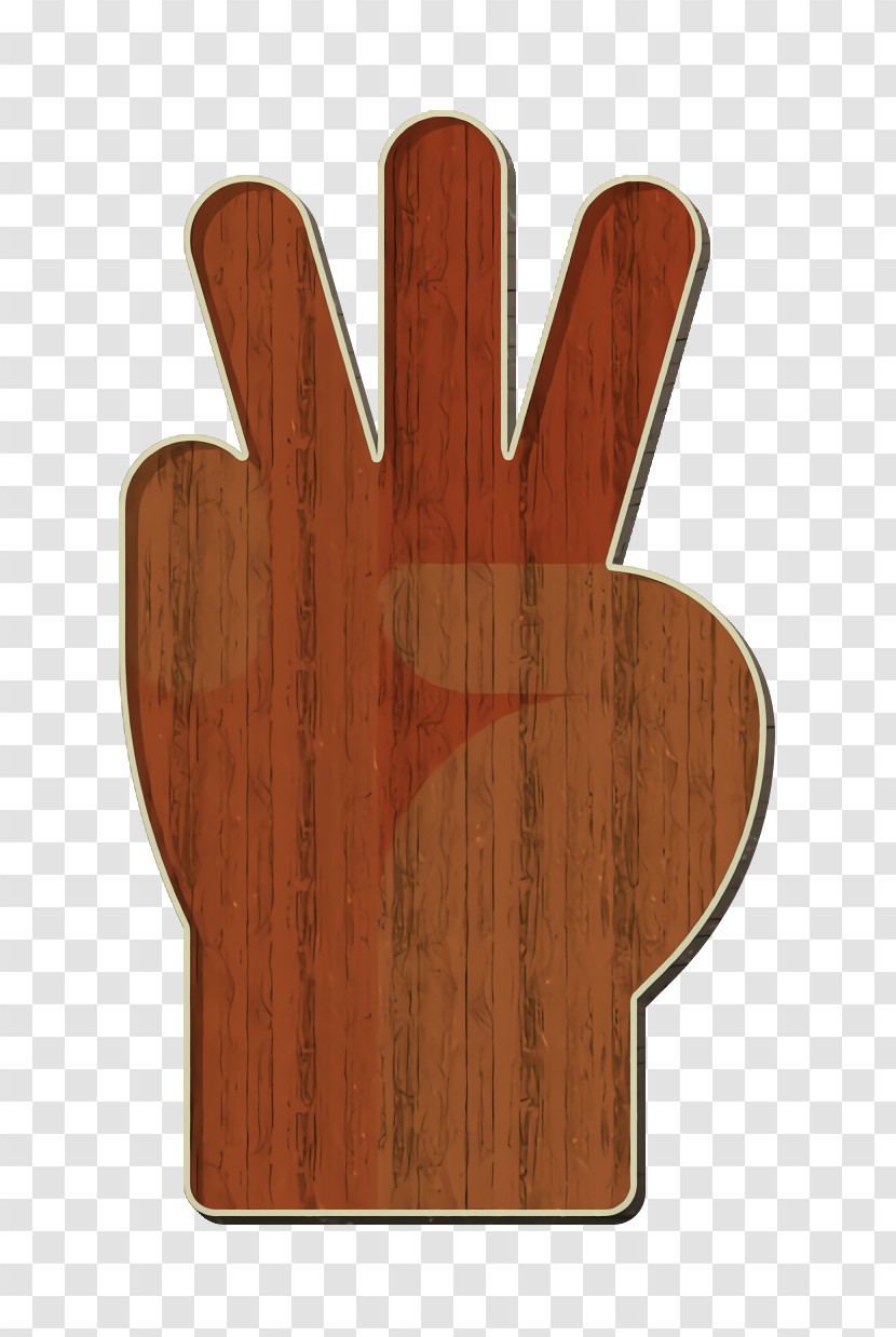 Three Icon Hand Icon Hand Gestures Icon Transparent PNG