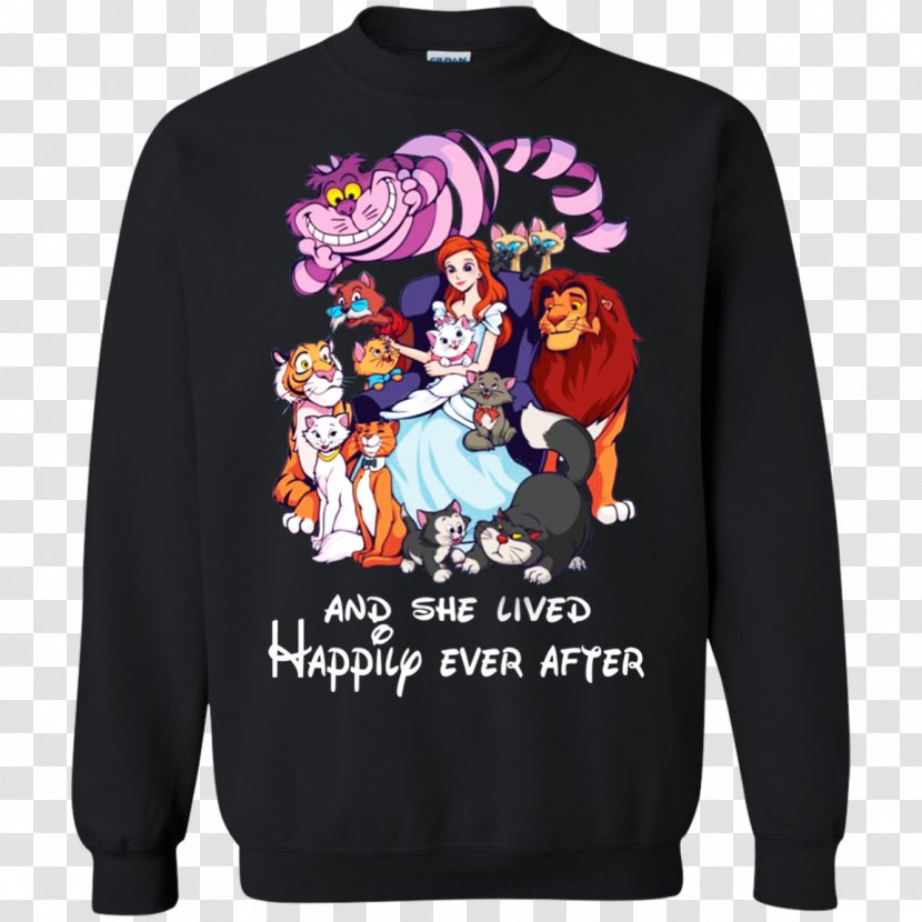 T-shirt Hoodie Happily Ever After The Walt Disney Company - Longsleeved Tshirt Transparent PNG