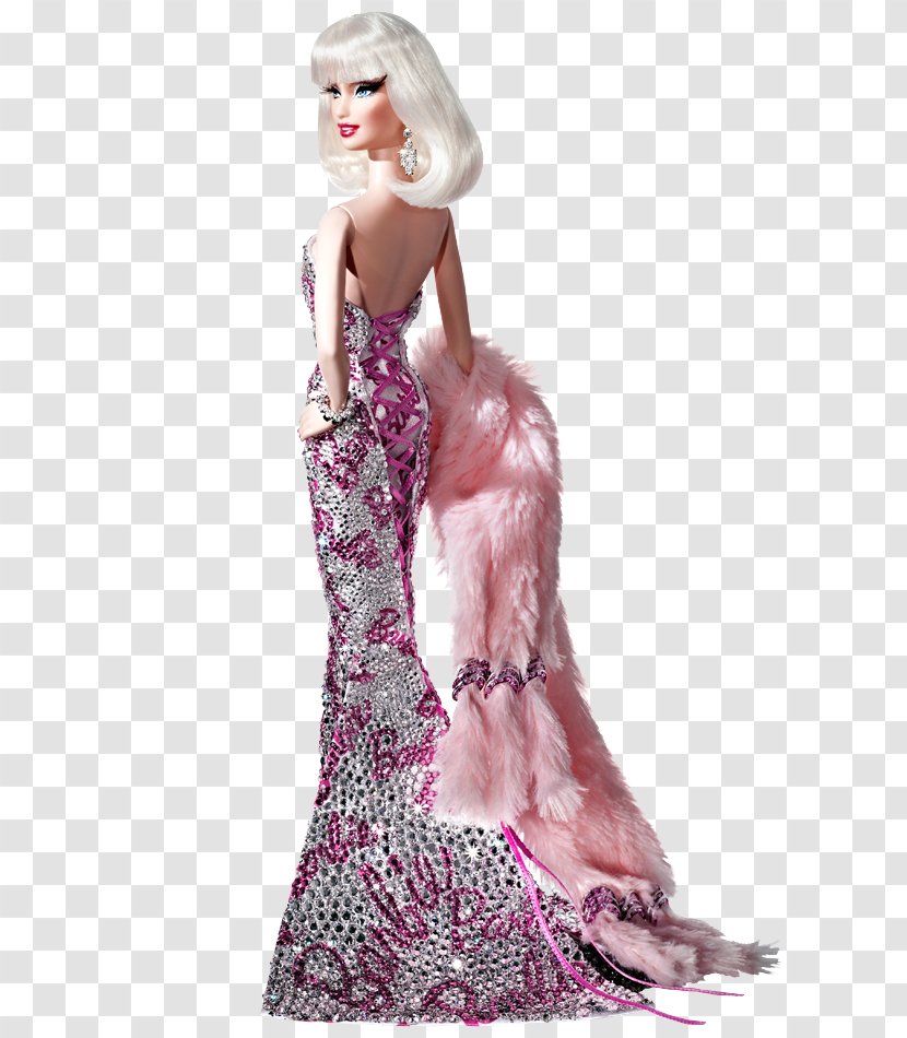 Barbie Fashion Doll Evening Gown - Costume Design - Kind Of Mulberry Transparent PNG