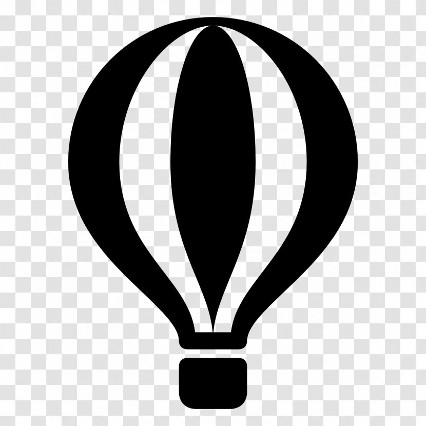 Hot Air Balloon - Silhouette Transparent PNG