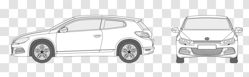 Car Door Automotive Lighting Bumper Design - Volkswagen Scirocco Transparent PNG