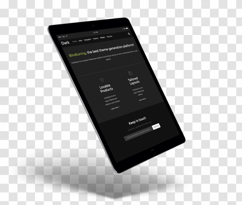 Handheld Devices Multimedia Brand - Mobile Phone - Dark Design Transparent PNG