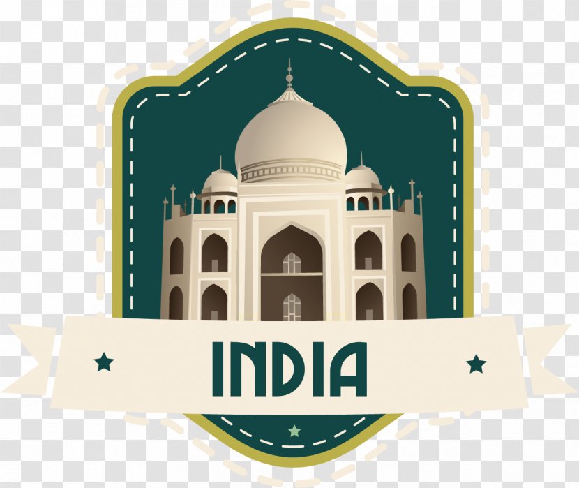 Taj Mahal Landmark Icon - Logo - Thailand Tag Vector Transparent PNG