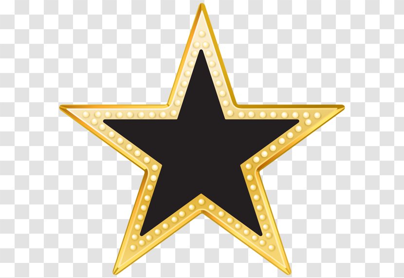 Star Gold Clip Art - Yellow - Black Transparent PNG