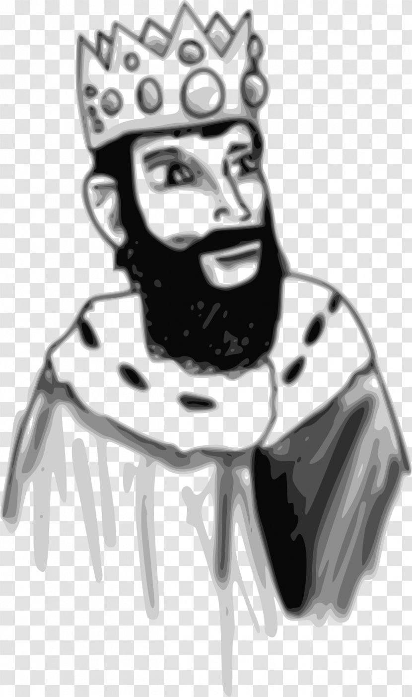King Drawing Black And White Clip Art Transparent PNG