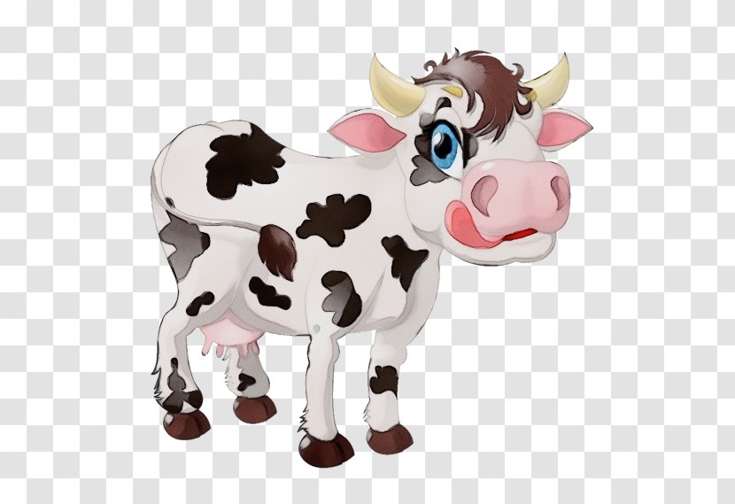Cow Background - Cowgoat Family - Bull Figurine Transparent PNG